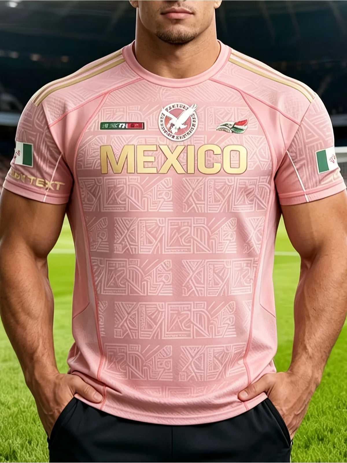 Camiseta Águila Hombre: Poliéster Transpirable, Secado Rápido
