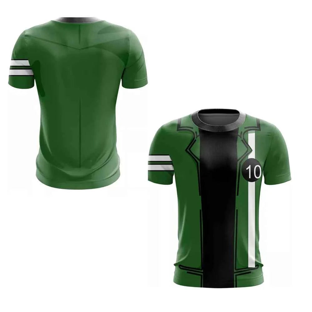 Camiseta Ben 10 Omnitrix 3D Cosplay Verano 2025 - Estilo Harajuku