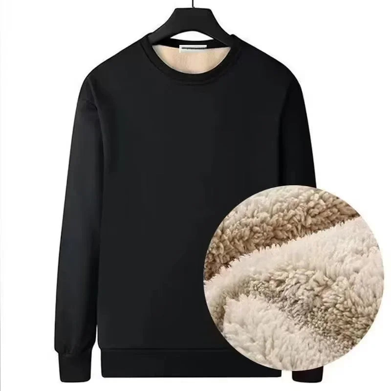 Camiseta Térmica Polar Hombre Moda Coreana Invierno Suave Casual