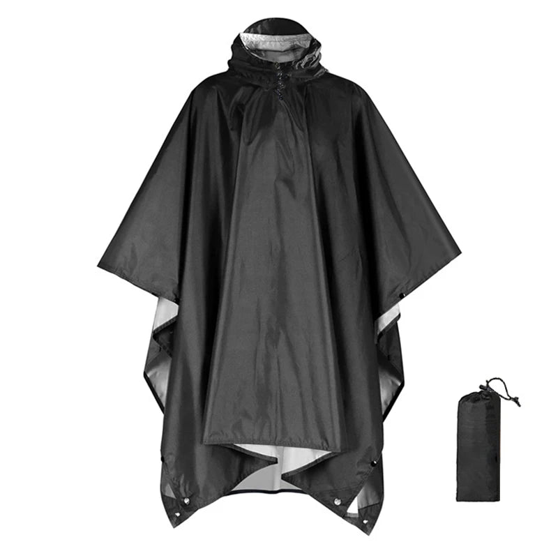 Chubasquero Militar 3 en 1: Poncho Impermeable con Capucha - Corporación Turística