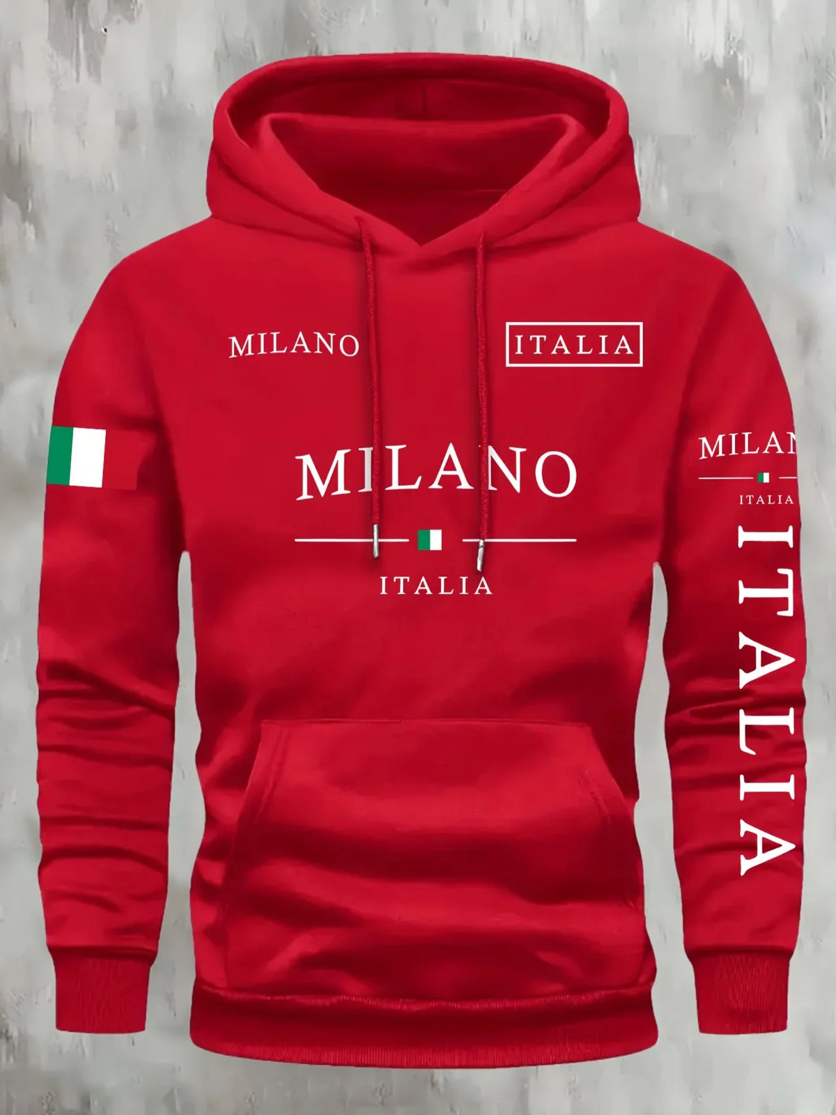 Sudadera Italia Milano: Estilo Casual Deportivo Primavera/Otoño - Corporación Turística
