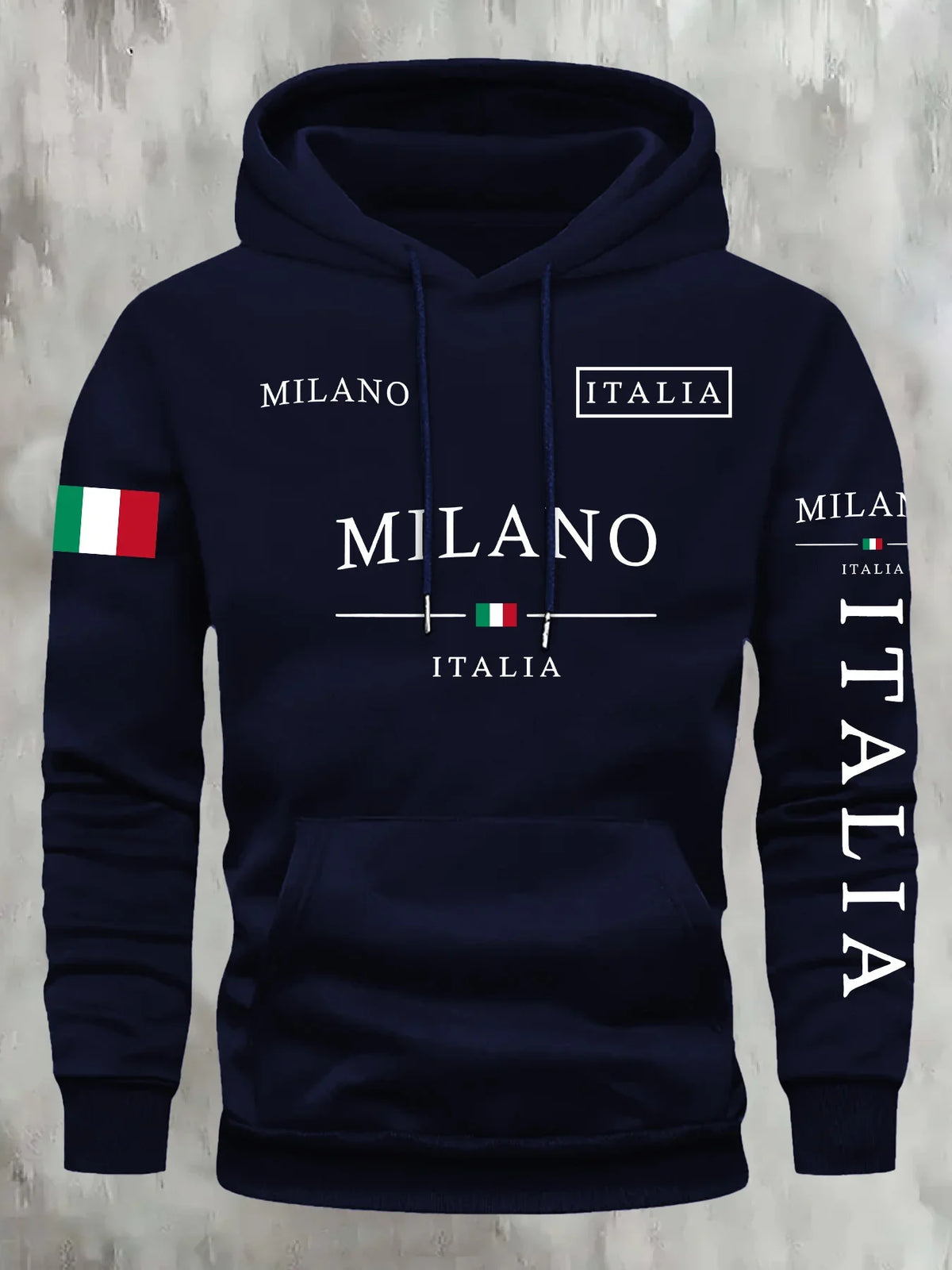 Sudadera Italia Milano: Estilo Casual Deportivo Primavera/Otoño - Corporación Turística