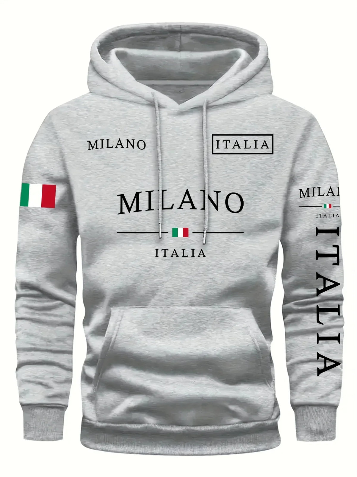 Sudadera Italia Milano: Estilo Casual Deportivo Primavera/Otoño - Corporación Turística
