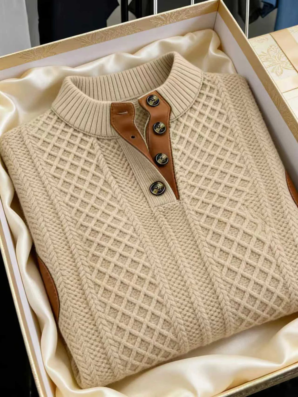 Sudadera Bordada Hombre Otoño/Invierno Casual Cuello Levantado - Corporación Turística