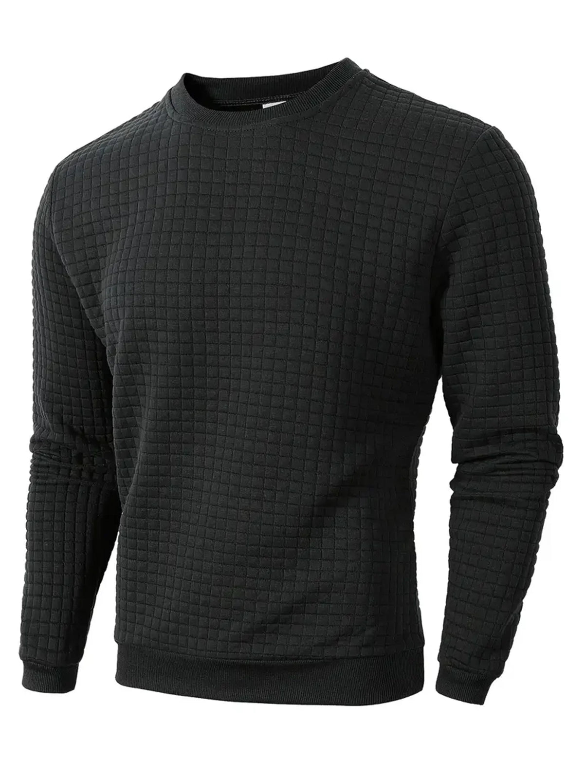 Jersey Jacquard Cuello Redondo Hombre Cálido Otoño Casual - Corporación Turística