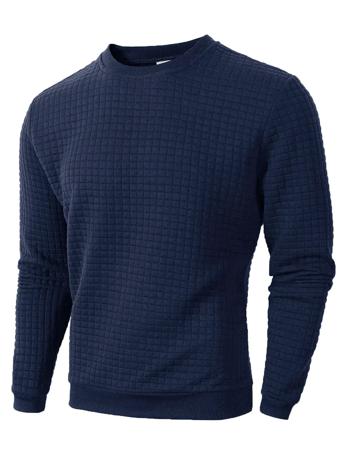 Jersey Jacquard Cuello Redondo Hombre - Suéter Cálido Otoño - Corporación Turística