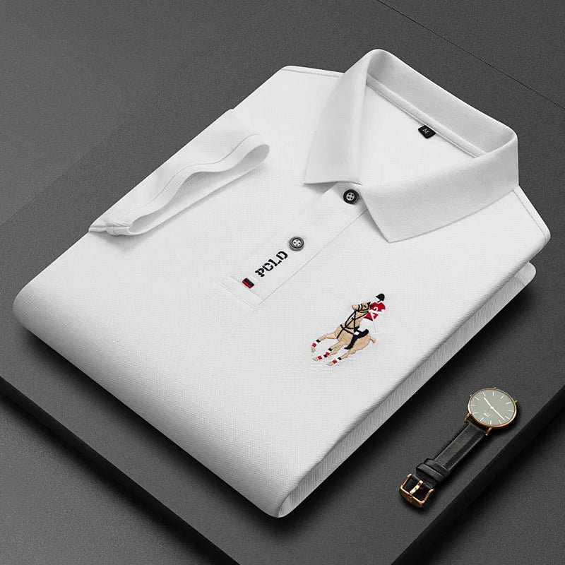 Polo Bordado Algodón Hombre 4XL: Informal y Transpirable