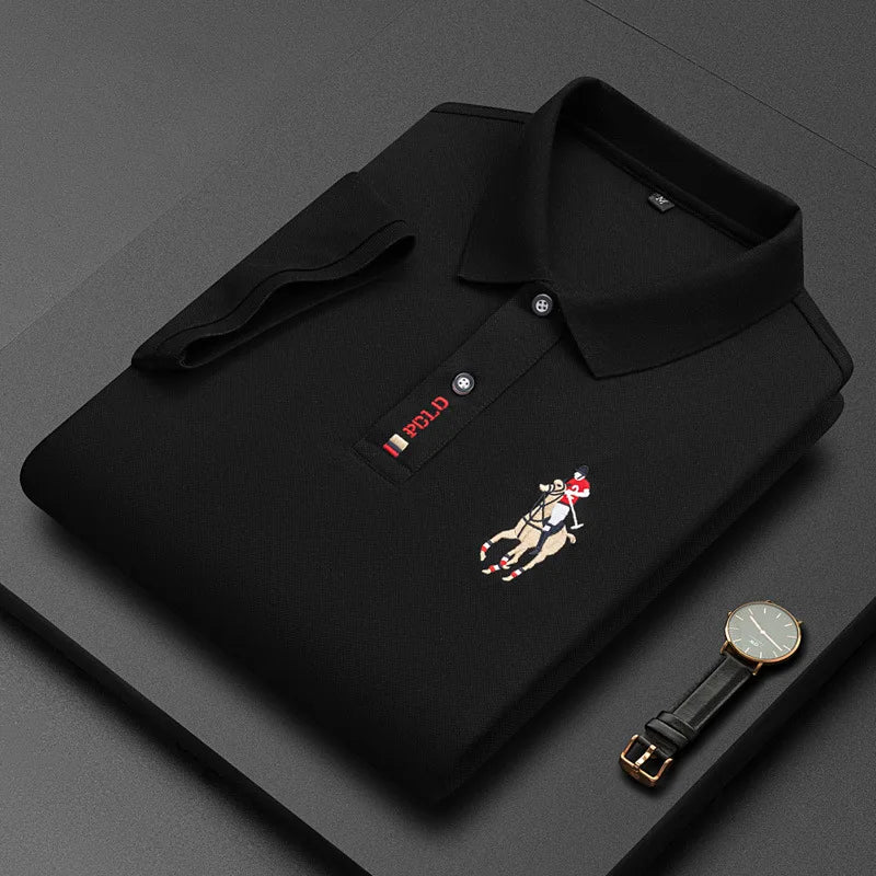 Polo Bordado Algodón Hombre 4XL: Informal y Transpirable