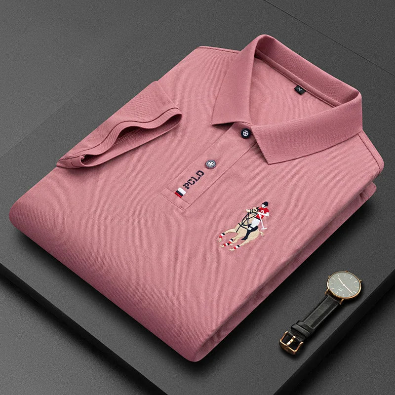 Polo Bordado Algodón Hombre 4XL: Informal y Transpirable