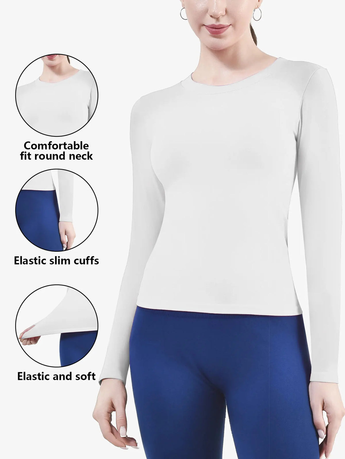 CZGUKE Camiseta Deportiva Manga Larga Mujer - Yoga Fitness Transpirable - Corporación Turística