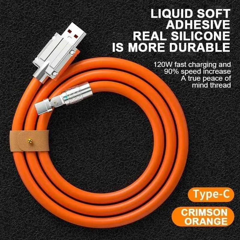 Cable USB C Carga Rápida 120W 7A Rotación 180° para Juegos Xiaomi