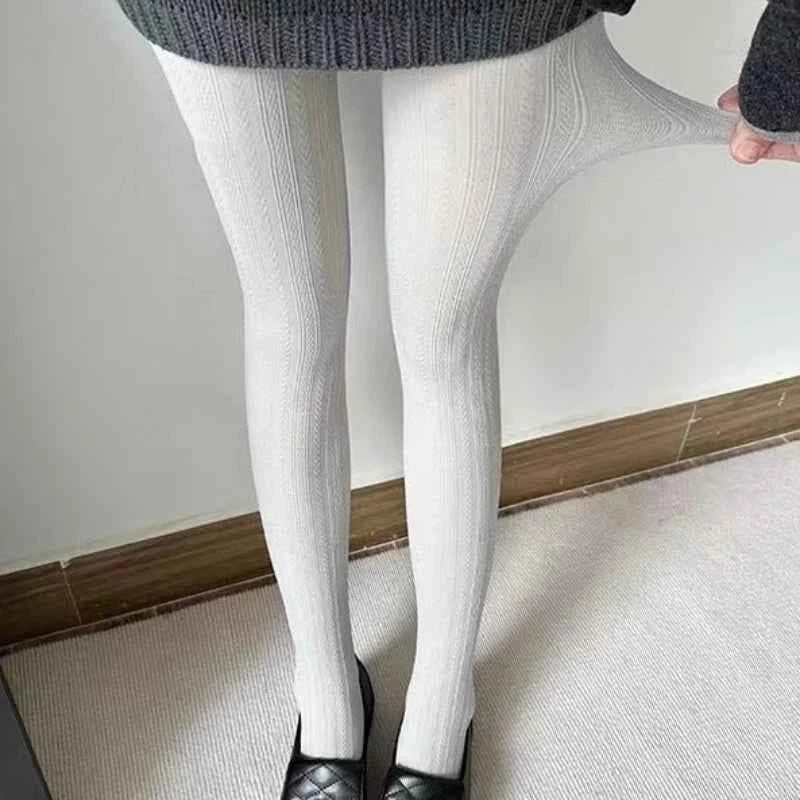 Medias Lolita Vintage Cadena Cintura Alta Otoño Invierno - Moda Japonesa