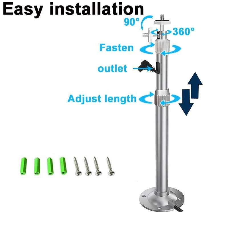 Trípode Metálico Proyector 20/40/60cm - Soporte Universal 1/4" DITONG