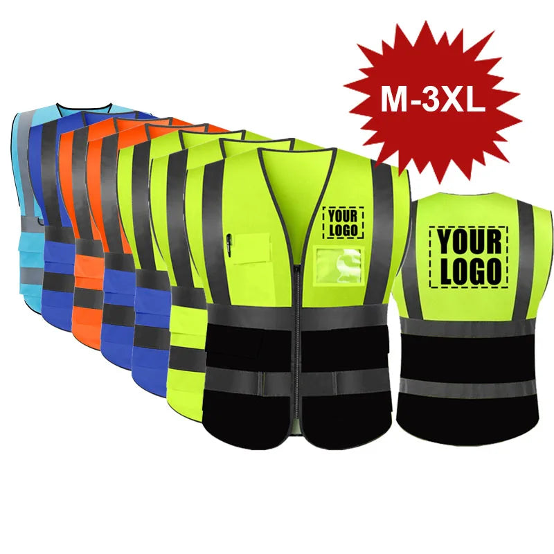 Chaleco Seguridad Personalizado | DOBYYUNZHEN Alta Visibilidad