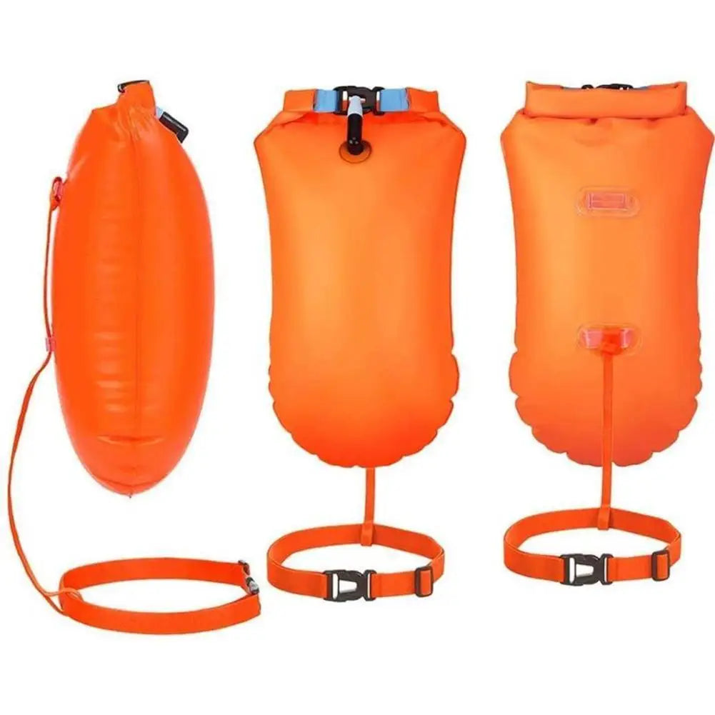 Boya Natación Inflable EelHoo: Bolsa Flotante Ligera para Deportes Acuáticos - Corporación Turística