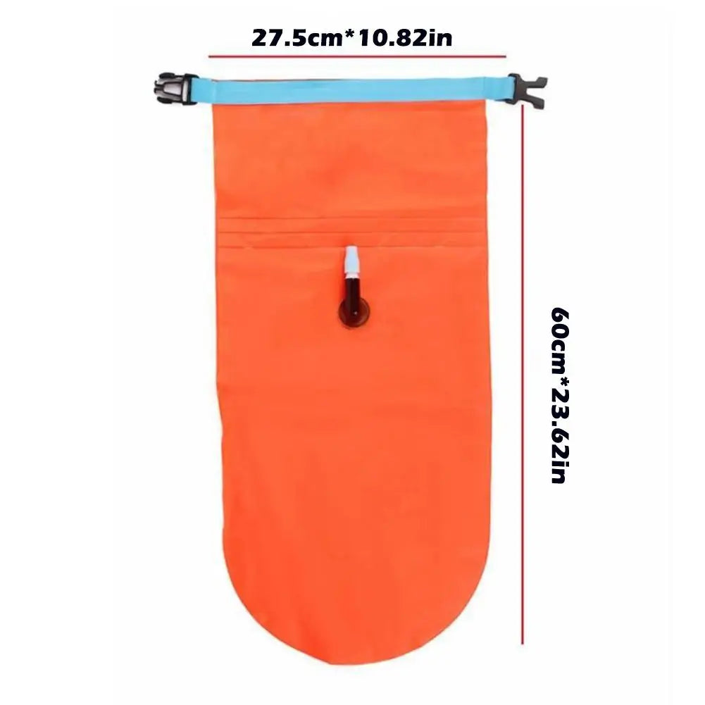 Boya Natación Inflable EelHoo: Bolsa Flotante Ligera para Deportes Acuáticos - Corporación Turística