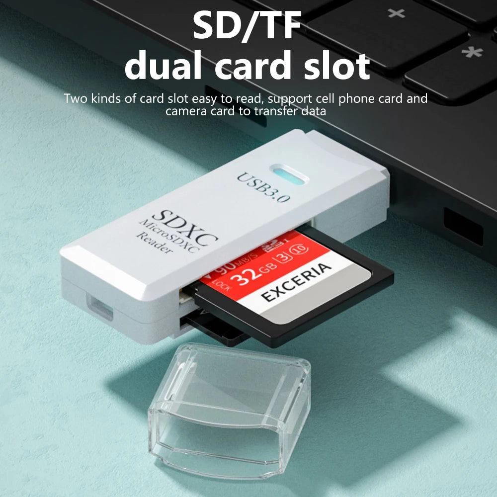 Lector Tarjetas USB 3.0 Elough 2 en 1 Micro SD TF – Alta Velocidad