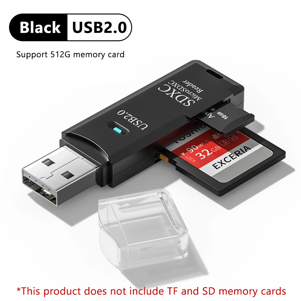 Lector Tarjetas USB 3.0 Elough 2 en 1 Micro SD TF – Alta Velocidad