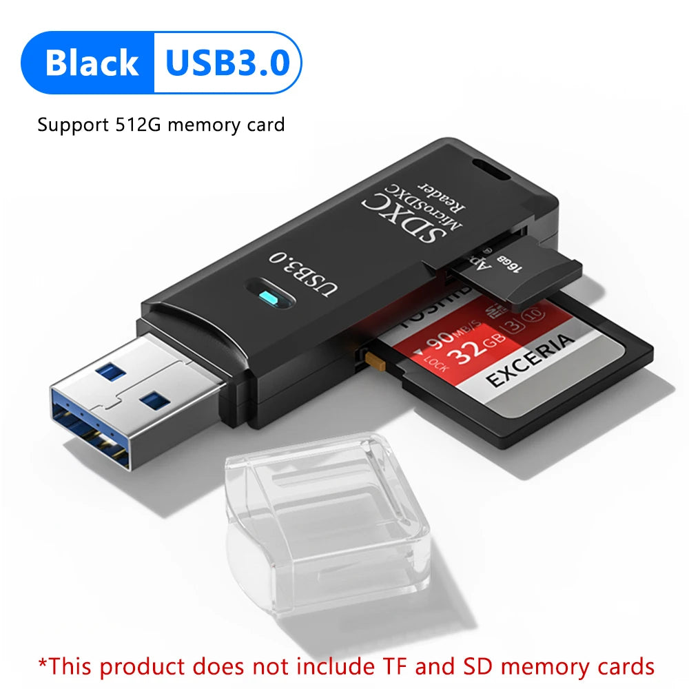 Lector Tarjetas USB 3.0 Elough 2 en 1 SD/Micro TF Alta Velocidad
