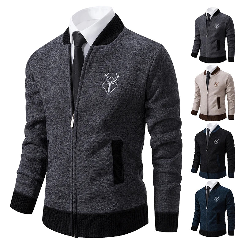 Chaqueta Chenilla Hombre ENWEIGE: Cárdigan Punto Cálido Invierno