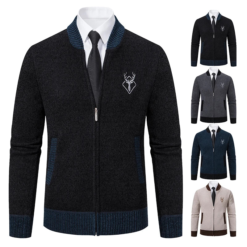 Chaqueta Chenilla Hombre ENWEIGE: Cárdigan Punto Cálido Invierno