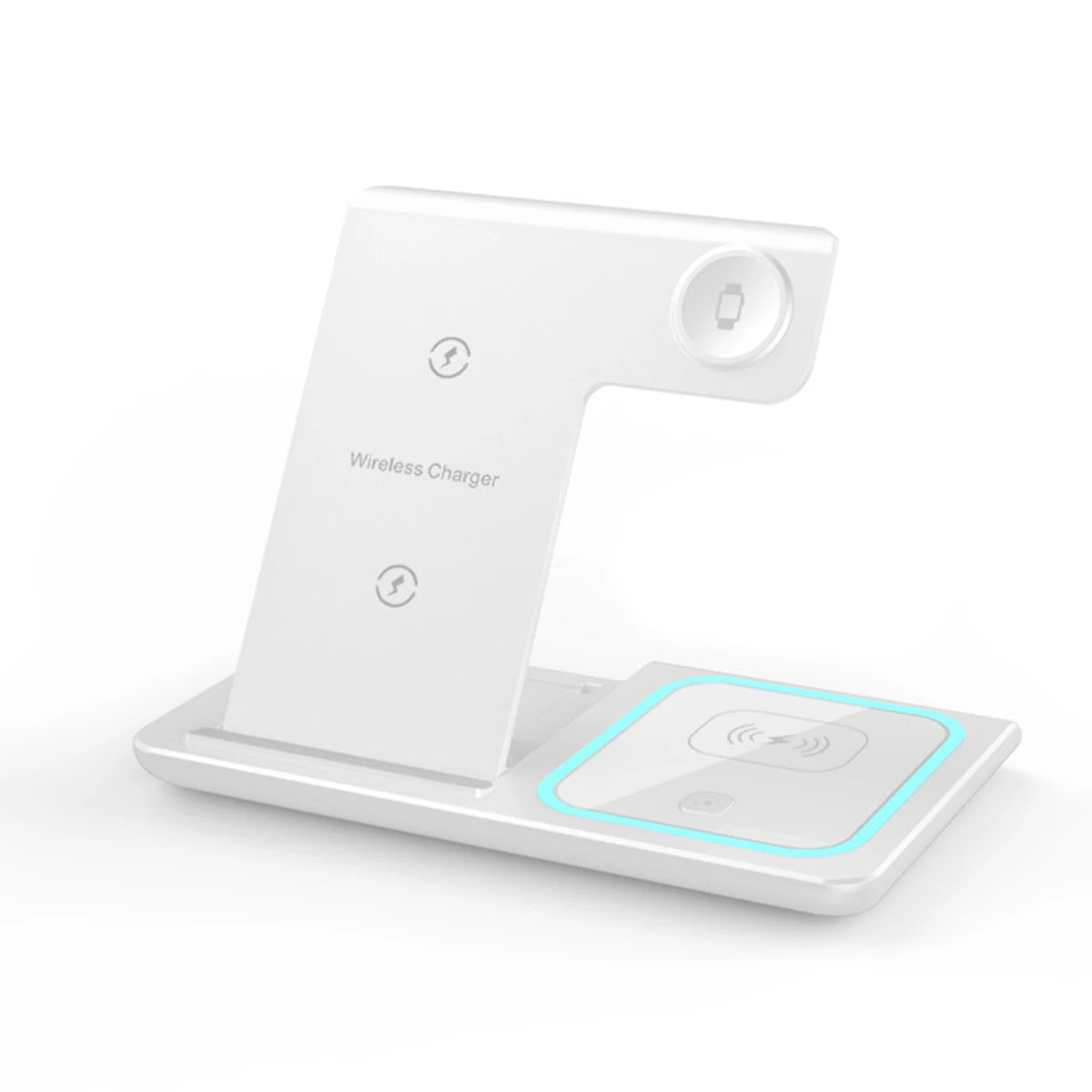 Cargador Inalámbrico 3 en 1 15W GEKEMAL para iPhone, iWatch, AirPods