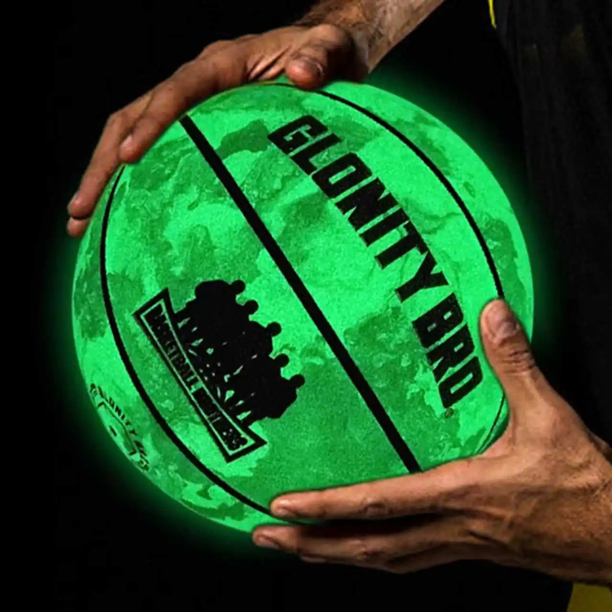 Balón Baloncesto Luminoso Oficial 7 | Glonity Bro | Duradero Verde - Corporación Turística