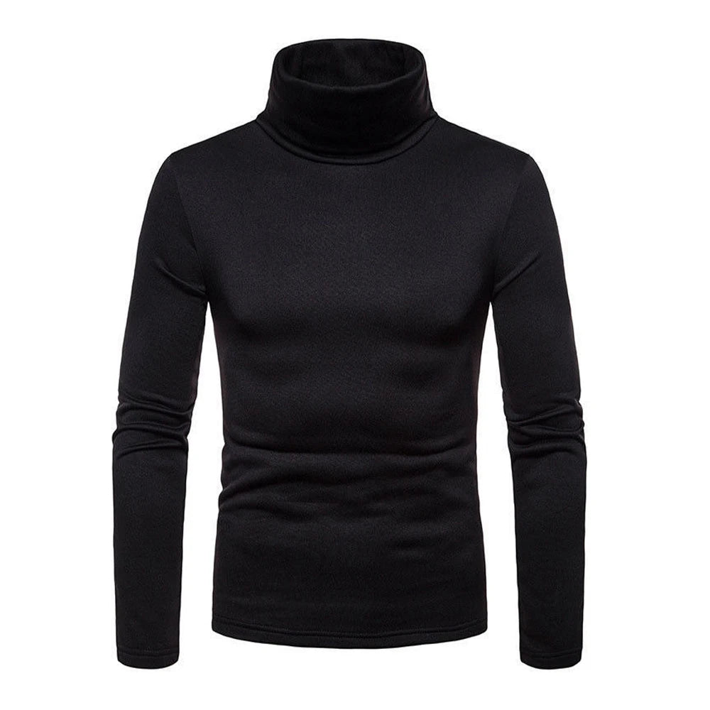 Suéter Cuello Alto Hombre Casual Térmico Manga Larga Ajustado Goocheer - Corporación Turística