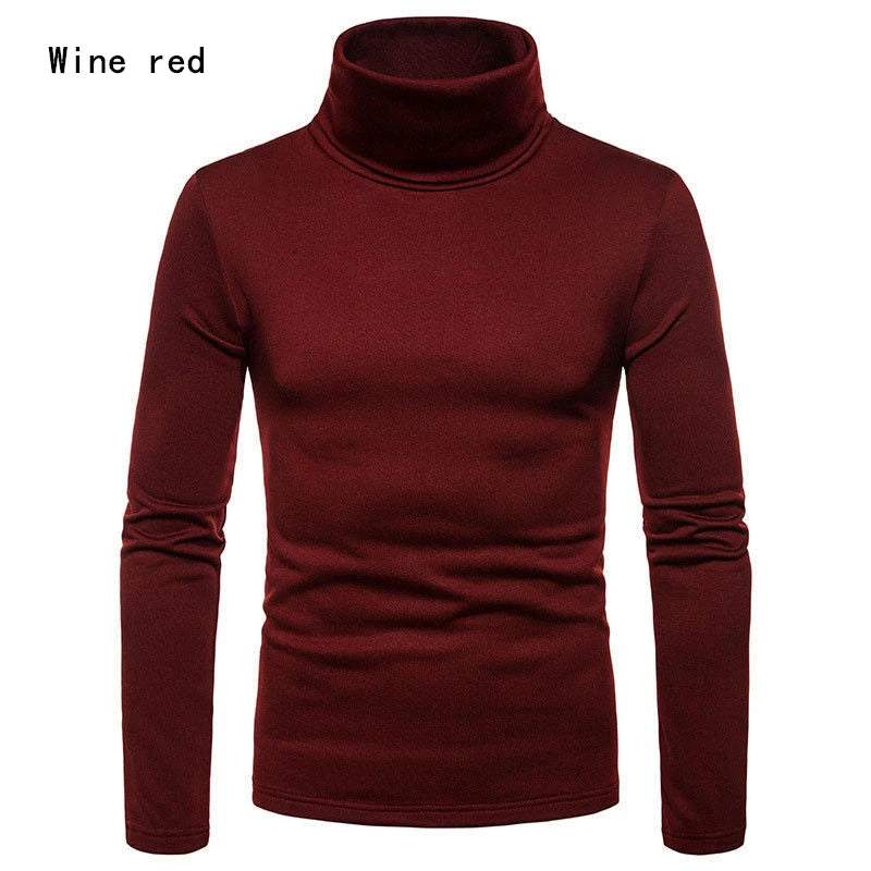 Suéter Cuello Alto Hombre Casual Térmico Manga Larga Ajustado Goocheer - Corporación Turística
