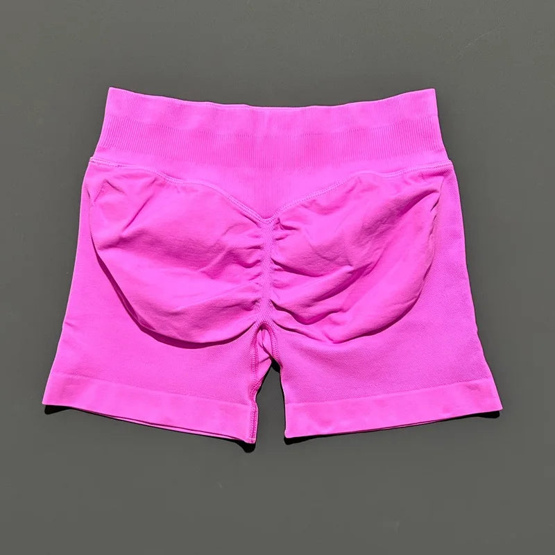 Shorts Deportivos HISTELLO 4.5" Mujer Push-Up - Leggings Yoga Sin Costuras - Corporación Turística