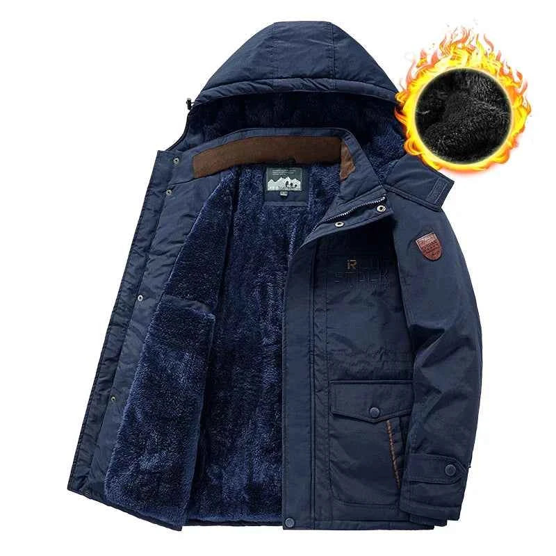 Chaqueta Invierno Hombre Polar Hndtaz Térmica Antiviento