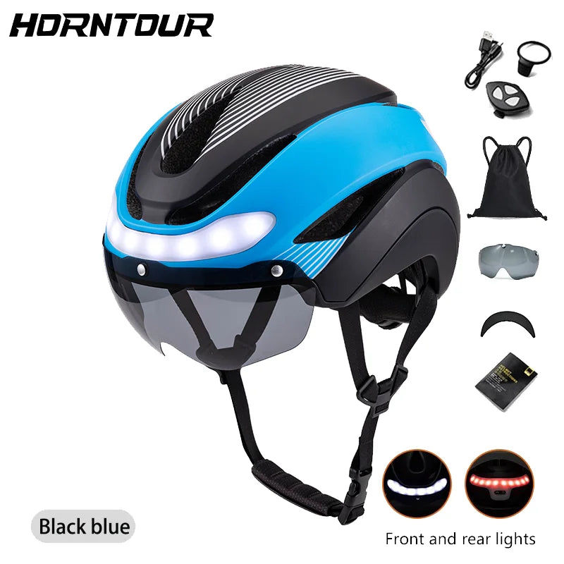 Casco Horntour LED Ciclismo: Seguridad Profesional con Señaleros - Corporación Turística