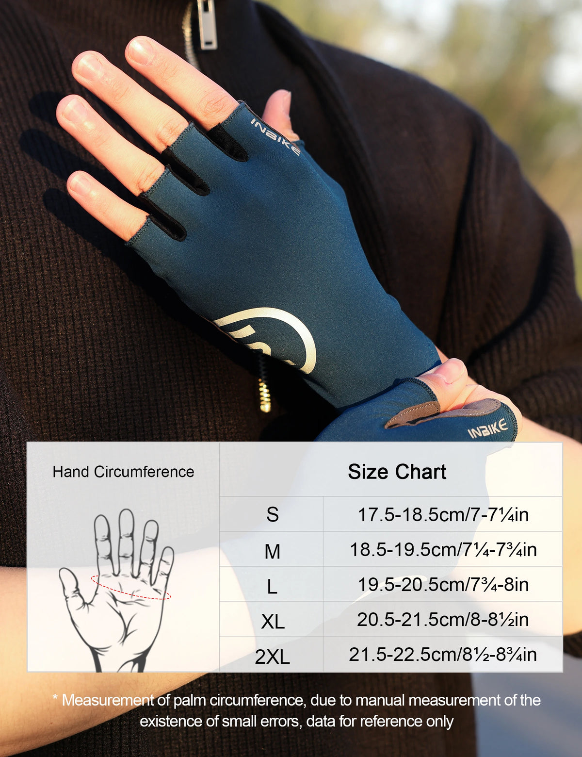 Guantes Ciclismo INBIKE Verano Gel Medio Dedo Hombre - Corporación Turística