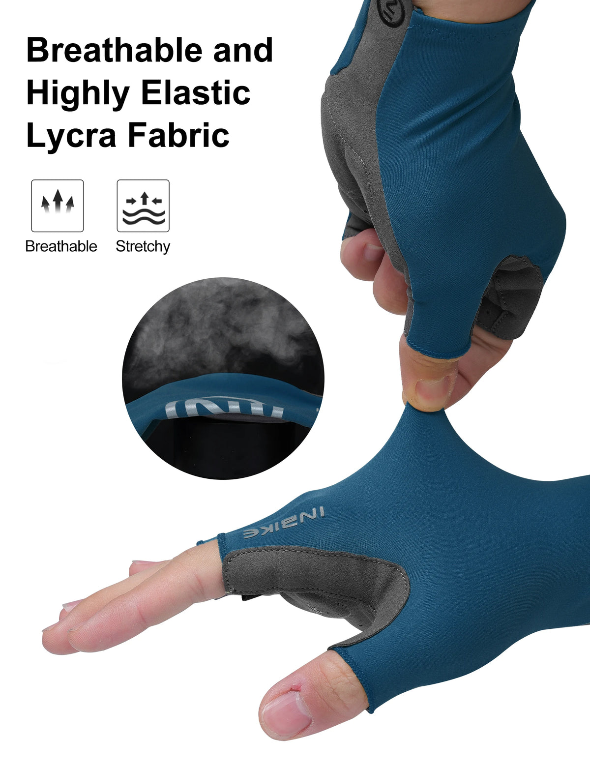 Guantes Ciclismo INBIKE Verano Gel Medio Dedo Hombre Transpirables - Corporación Turística