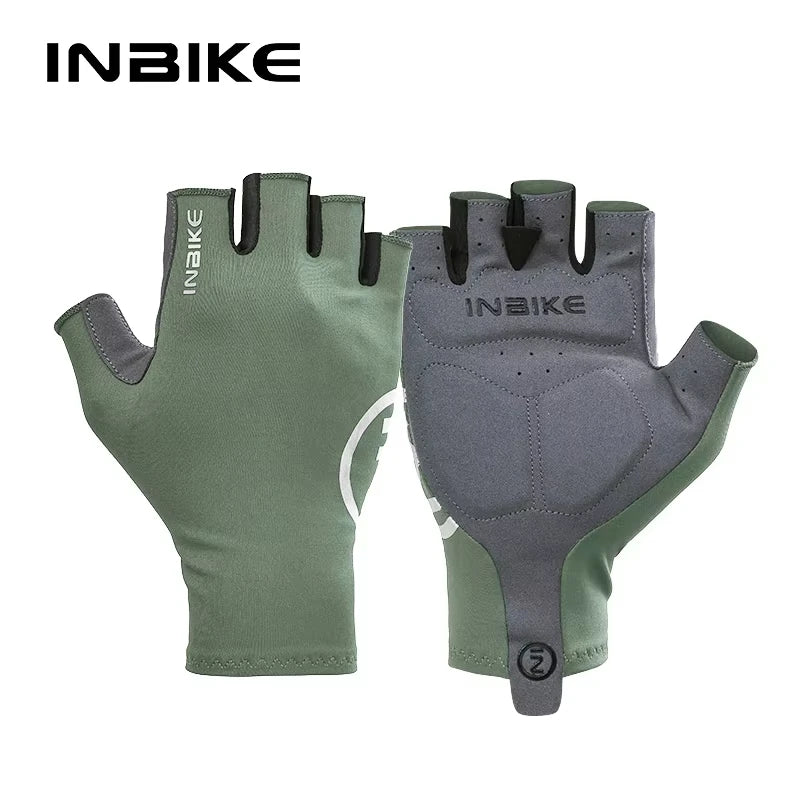 Guantes Ciclismo INBIKE Verano Gel Medio Dedo Hombre Transpirables - Corporación Turística