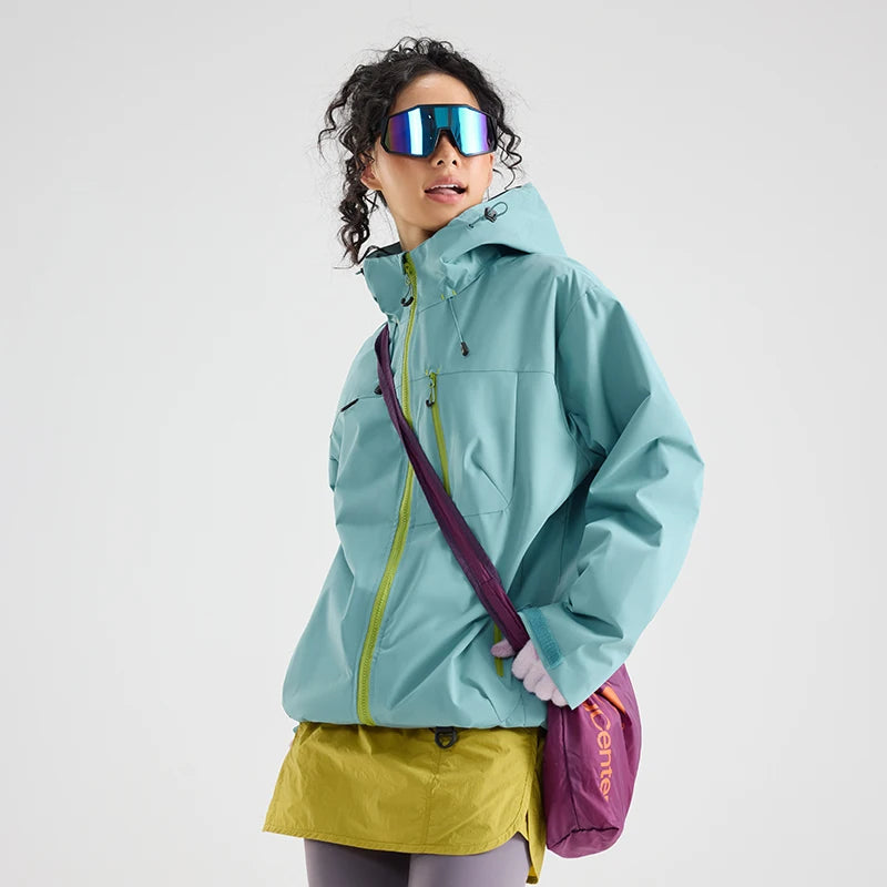 Chaqueta Senderismo Unisex Ippolich: Cortavientos Impermeable con Capucha - Corporación Turística