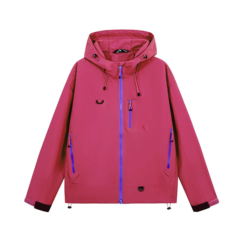 Chaqueta Senderismo Unisex Ippolich: Cortavientos Impermeable con Capucha - Corporación Turística