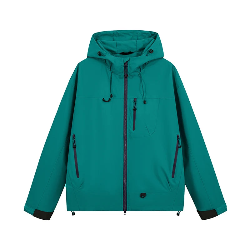 Chaqueta Senderismo Unisex Ippolich: Cortavientos Impermeable con Capucha - Corporación Turística