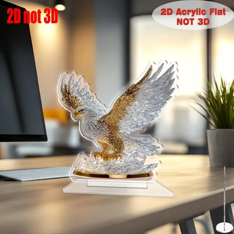 Águila Batiente Decoración Mesa 2D | JETTING | Adorno Acrílico Moderno
