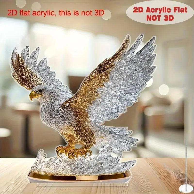 Águila Batiente Decoración Mesa 2D | JETTING | Adorno Acrílico Moderno