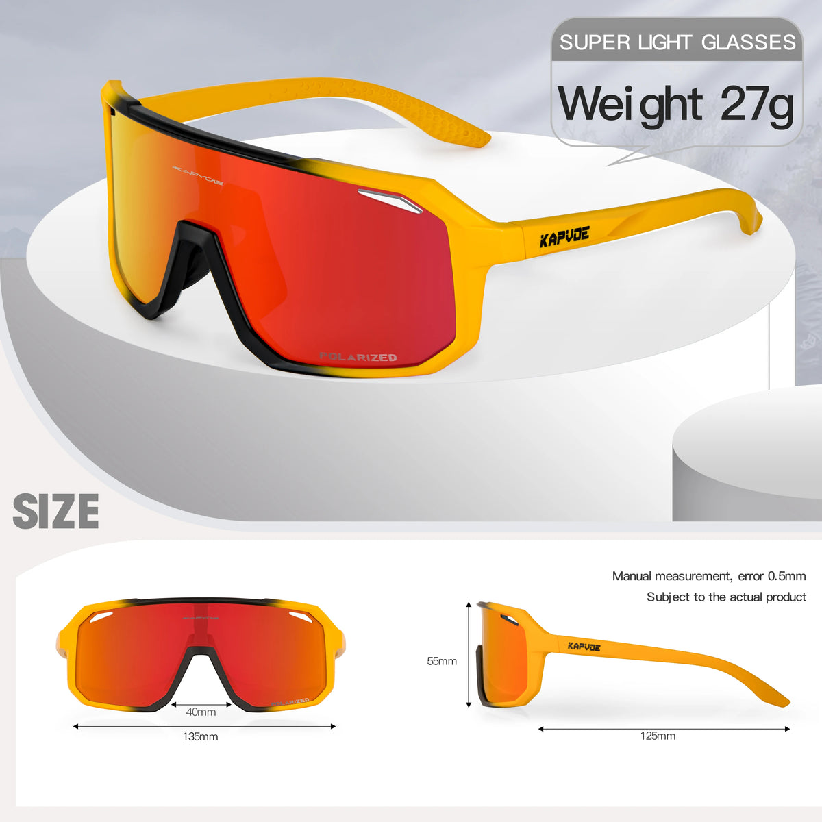 Gafas Ciclismo Kapvoe Hombre Polarizadas UV400 MTB + Marco Miopía - Corporación Turística
