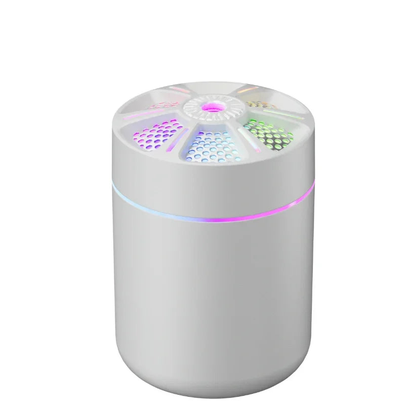 Humidificador 180ml Kebidumei: Potente Difusor Aromaterapia LED Hogar