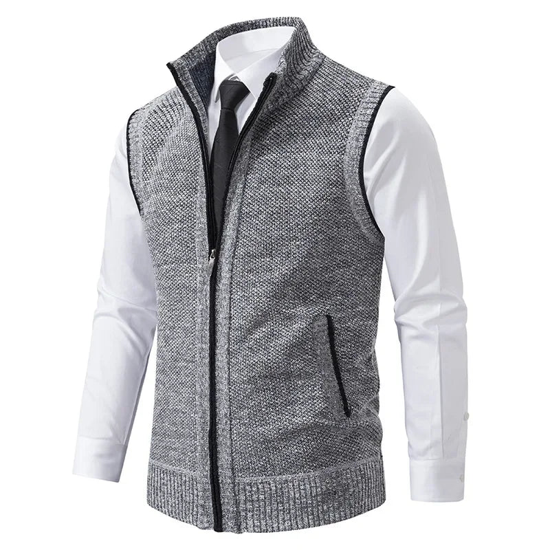 Chaleco de Punto con Cremallera para Hombre | King Billion | Cálido y Casual