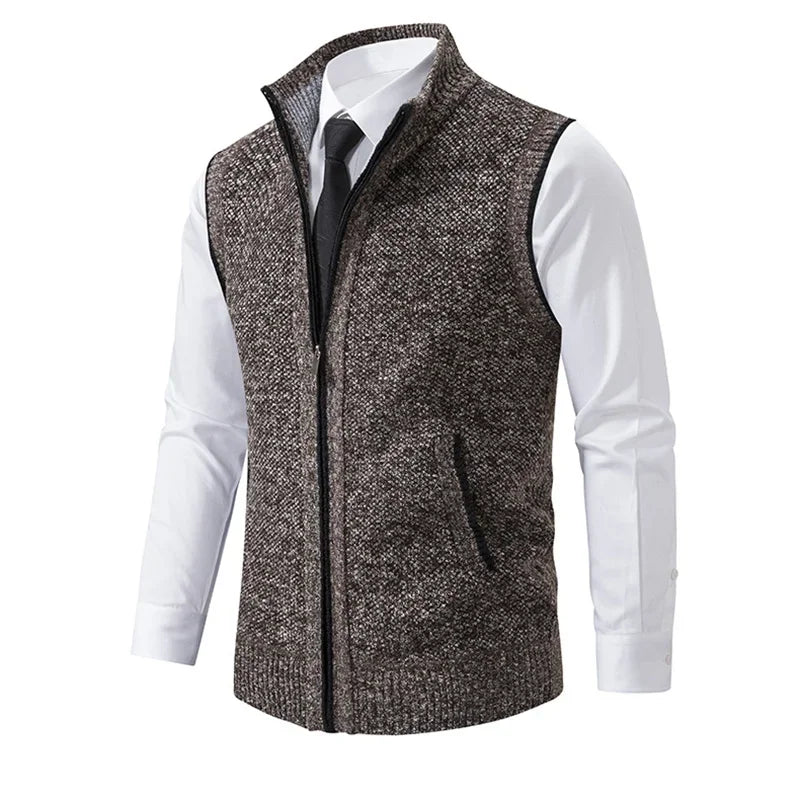 Chaleco de Punto con Cremallera para Hombre | King Billion | Cálido y Casual