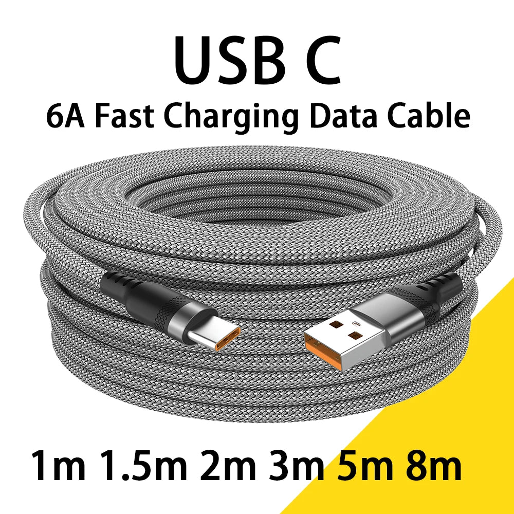 Cable USB C 6A Lann: Carga Rápida 1m.1.5m.2m.3m.5m.8m. - Corporación Turística