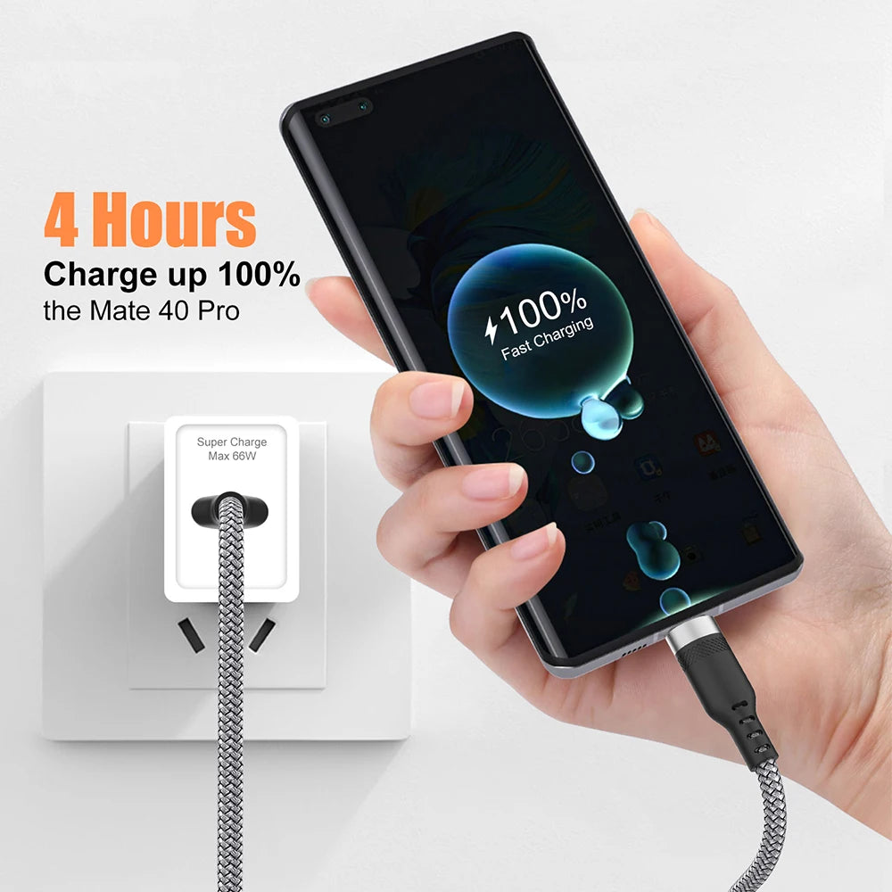 Cable USB C 6A Lann: Carga Rápida 1m.1.5m.2m.3m.5m.8m. - Corporación Turística