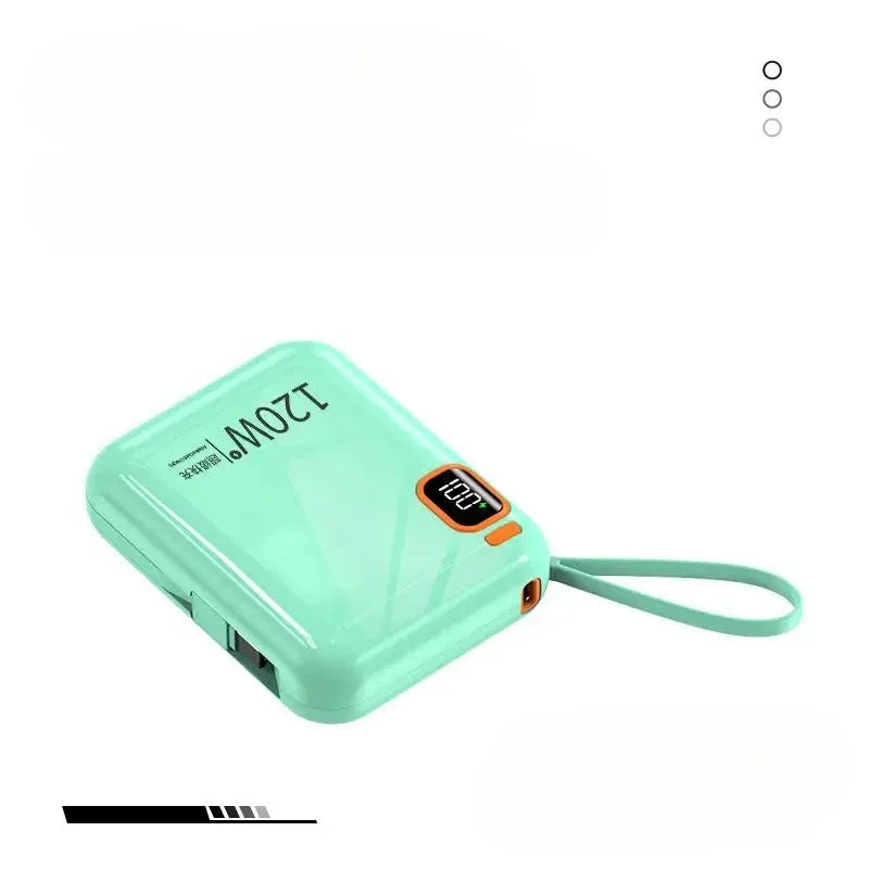 Power Bank 120W 50000mAh Carga Rápida Portátil 2 en 1