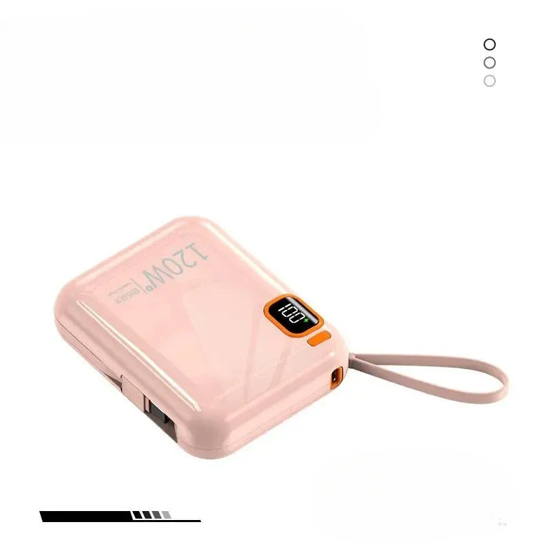 Power Bank 120W 50000mAh Carga Rápida Portátil 2 en 1