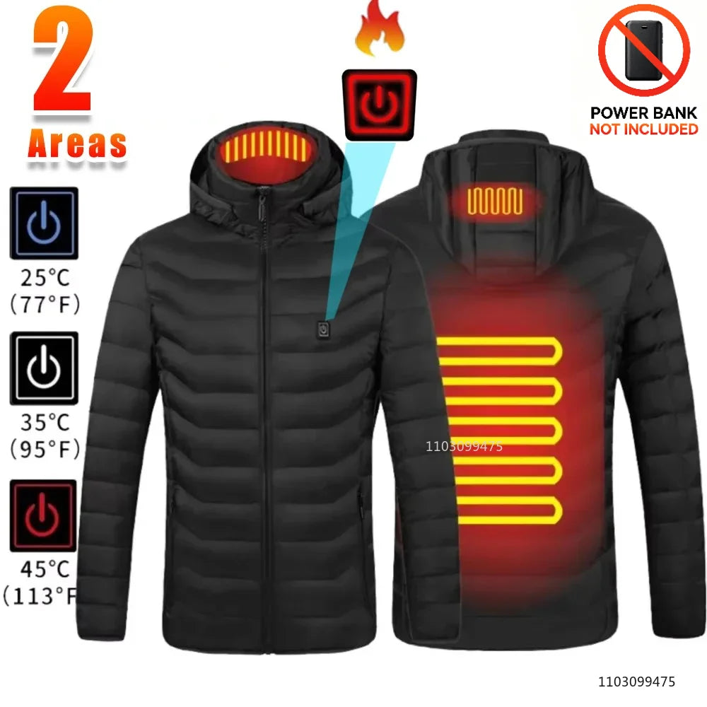 Chaqueta Calefactable 21 Zonas Hombre/Mujer LEOSOXS - Invierno Térmica USB