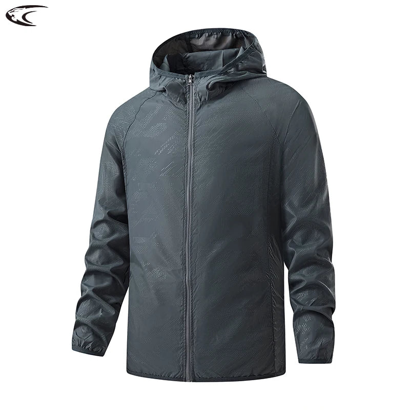 Chaqueta Impermeable LNGXO: Cortavientos Solar para Senderismo y Camping - Corporación Turística